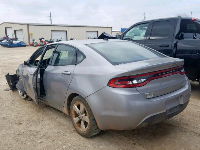 1C3CDFBB5GD689821 - 2016 DODGE DART SXT GRAY photo 3