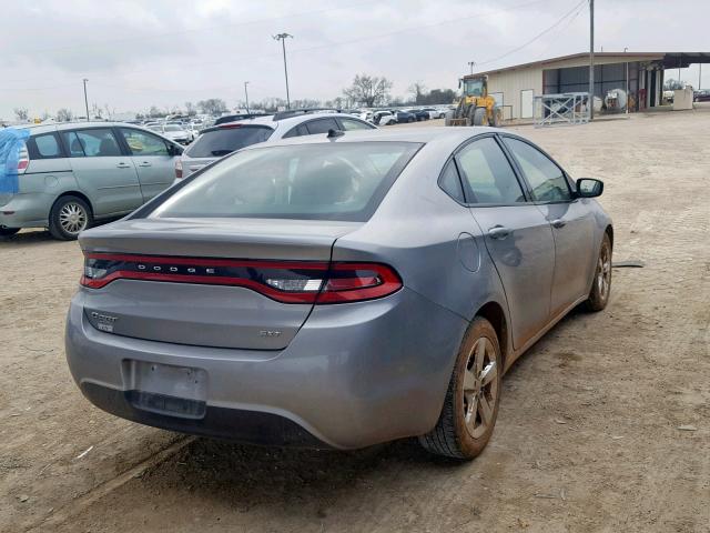 1C3CDFBB5GD689821 - 2016 DODGE DART SXT GRAY photo 4