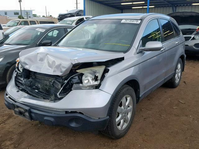 JHLRE48778C056144 - 2008 HONDA CR-V EXL SILVER photo 2