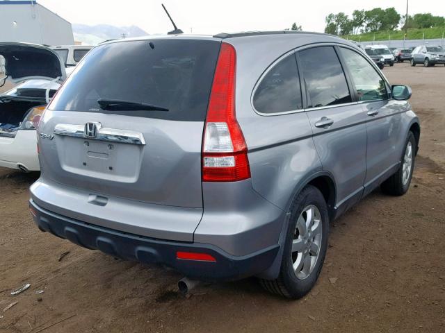 JHLRE48778C056144 - 2008 HONDA CR-V EXL SILVER photo 4