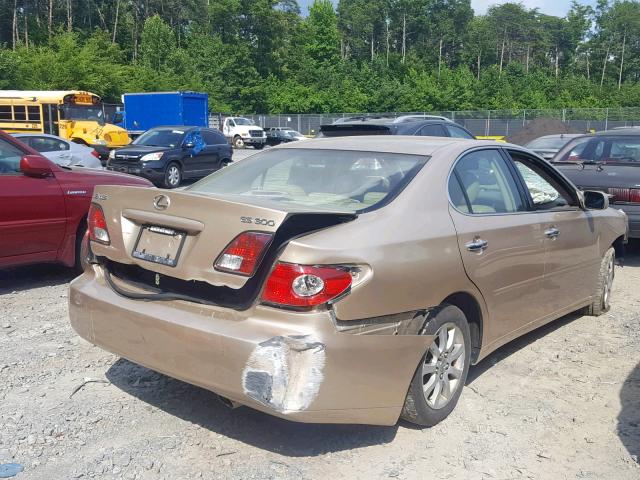 JTHBF30G630092045 - 2003 LEXUS ES 300 TAN photo 4