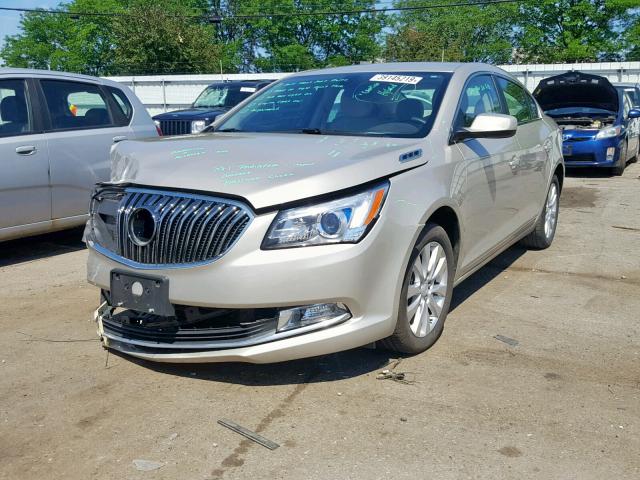 1G4GA5GR5EF208758 - 2014 BUICK LACROSSE GOLD photo 2