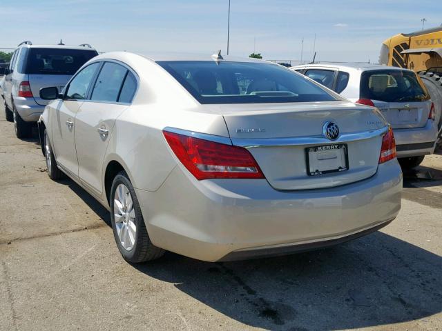 1G4GA5GR5EF208758 - 2014 BUICK LACROSSE GOLD photo 3