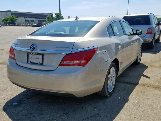 1G4GA5GR5EF208758 - 2014 BUICK LACROSSE GOLD photo 4