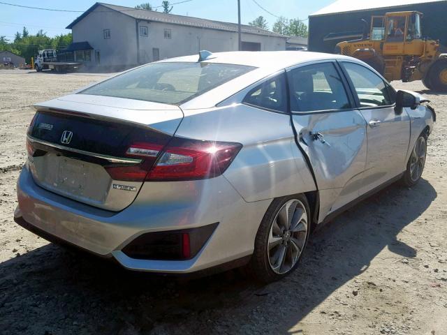 JHMZC5F14JC019449 - 2018 HONDA CLARITY SILVER photo 4