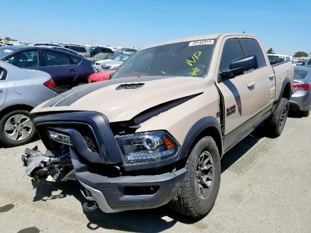 1C6RR7YT0HS665220 - 2017 RAM 1500 REBEL ბეჟი ფოტო 2