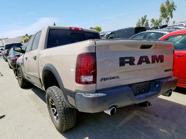 1C6RR7YT0HS665220 - 2017 RAM 1500 REBEL ბეჟი ფოტო 3