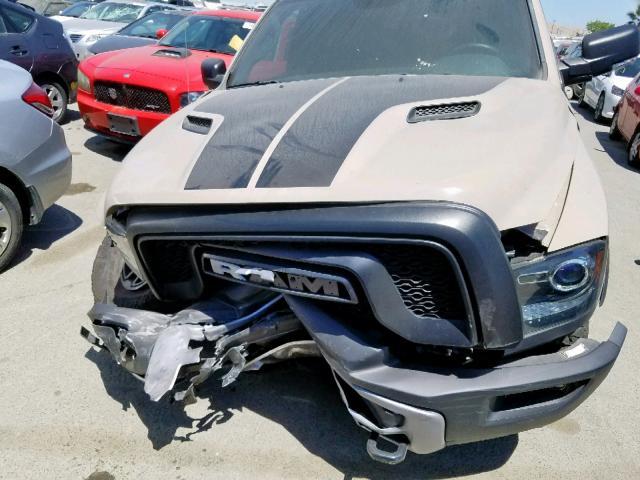 1C6RR7YT0HS665220 - 2017 RAM 1500 REBEL ბეჟი ფოტო 7