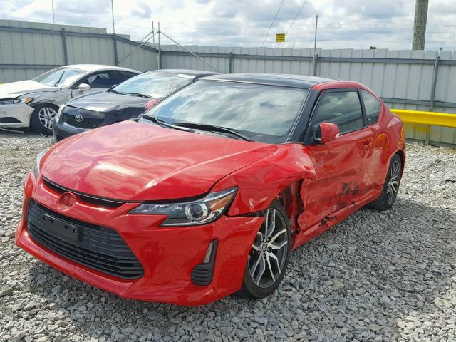 JTKJF5C70FJ008622 - 2015 TOYOTA SCION TC 红色 照片 2