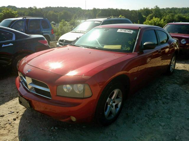 2B3KA33V19H515467 - 2009 DODGE CHARGER SX RED photo 2