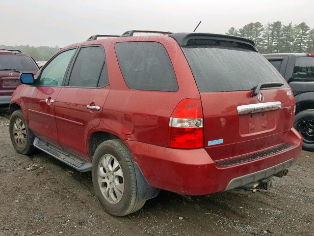 2HNYD18713H512844 - 2003 ACURA MDX TOURIN RED photo 3