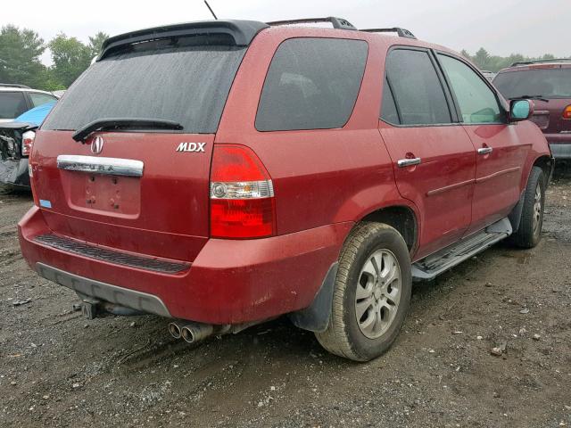 2HNYD18713H512844 - 2003 ACURA MDX TOURIN RED photo 4