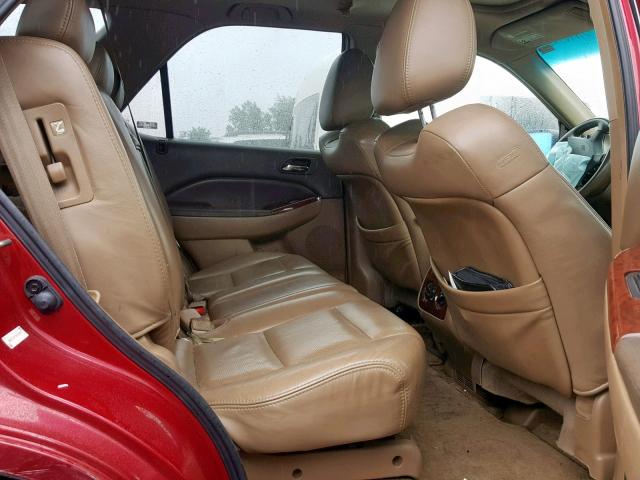 2HNYD18713H512844 - 2003 ACURA MDX TOURIN RED photo 6