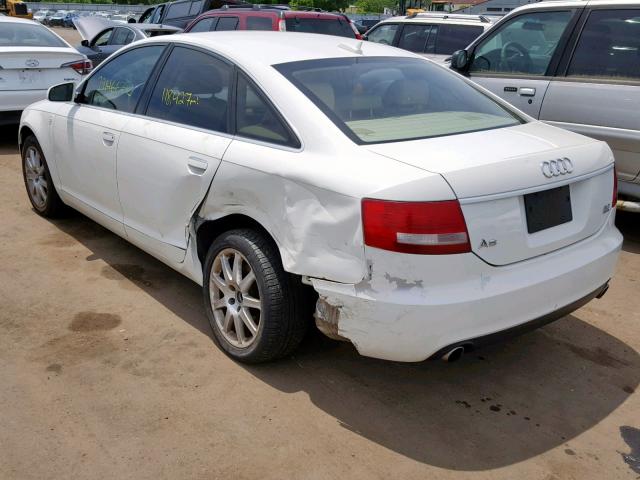 WAUDG74F15N107148 - 2005 AUDI A6 3.2 QUA WHITE photo 3