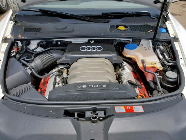 WAUDG74F15N107148 - 2005 AUDI A6 3.2 QUA WHITE photo 7