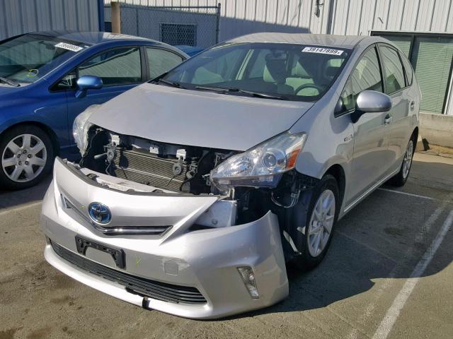 JTDZN3EU0C3186289 - 2012 TOYOTA PRIUS V SILVER photo 2