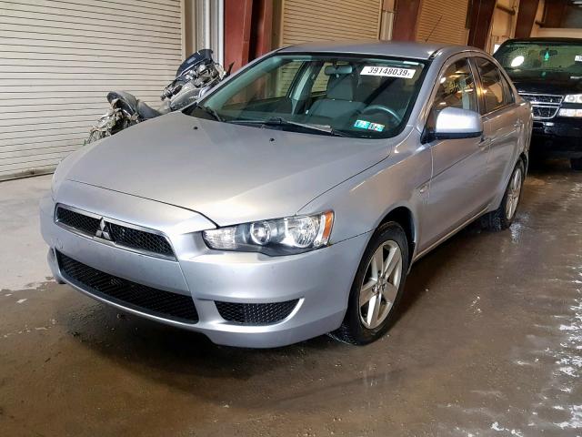 JA3AU26U78U037385 - 2008 MITSUBISHI LANCER ES SILVER photo 2