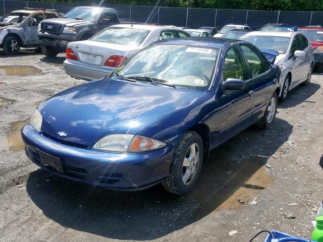 1G1JF524527234766 - 2002 CHEVROLET CAVALIER L BLUE photo 2