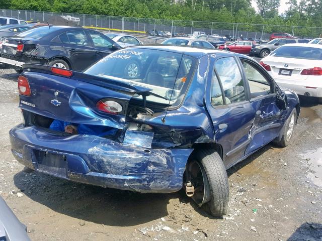 1G1JF524527234766 - 2002 CHEVROLET CAVALIER L BLUE photo 4