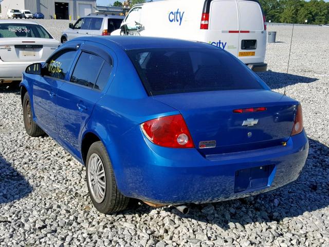 1G1AK52F757660251 - 2005 CHEVROLET COBALT BLUE photo 3