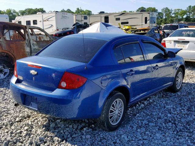 1G1AK52F757660251 - 2005 CHEVROLET COBALT BLUE photo 4