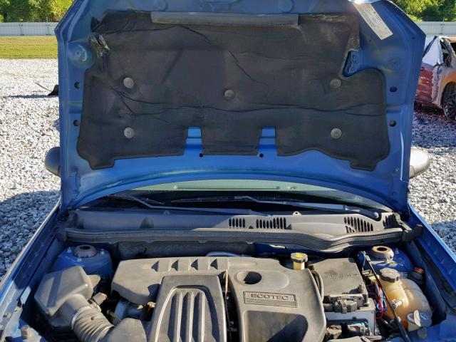 1G1AK52F757660251 - 2005 CHEVROLET COBALT BLUE photo 7