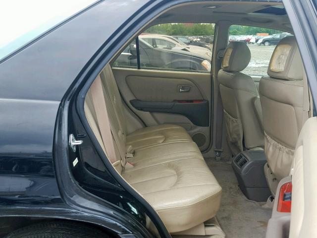 JTJHF10U410200372 - 2001 LEXUS RX 300 BLACK photo 6