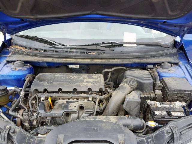 KNAFW4A33A5064589 - 2010 KIA FORTE SX BLUE photo 7