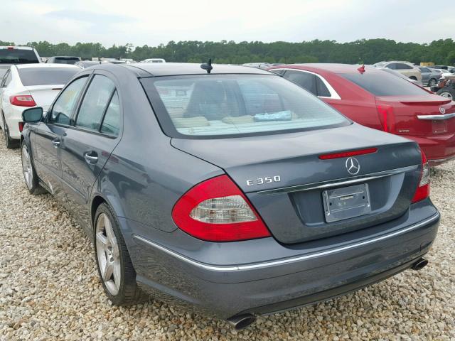 WDBUF56X59B414330 - 2009 MERCEDES-BENZ E 350 GRAY photo 3