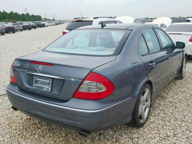 WDBUF56X59B414330 - 2009 MERCEDES-BENZ E 350 GRAY photo 4