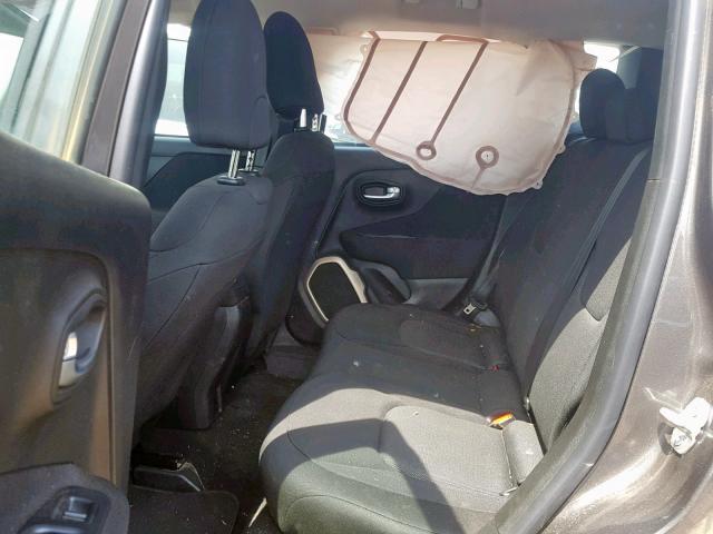 ZACCJAAH8HPG04311 - 2017 JEEP RENEGADE S GRAY photo 6