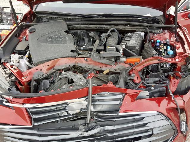 4T1BZ1FB6KU026106 - 2019 TOYOTA AVALON XLE RED photo 7