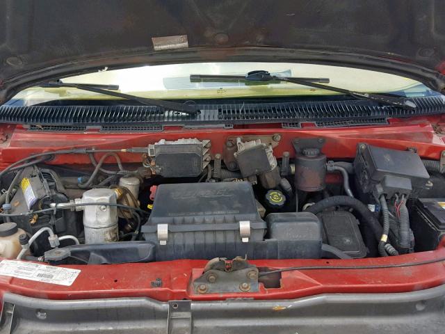 1GNDM19W3XB201030 - 1999 CHEVROLET ASTRO RED photo 7