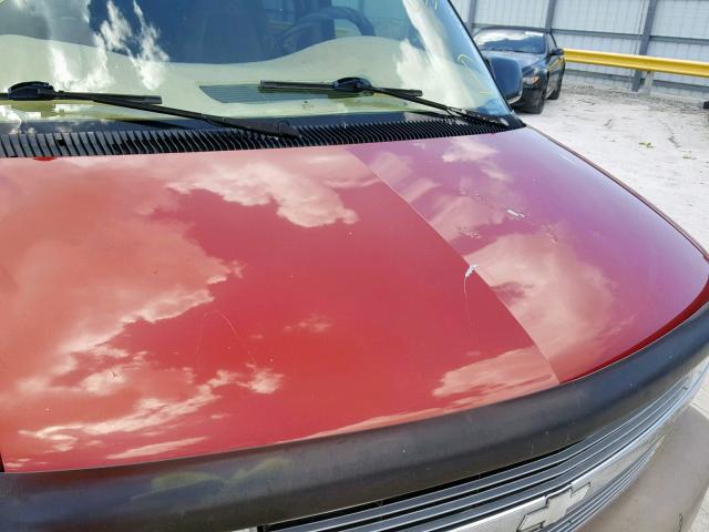 1GNDM19W3XB201030 - 1999 CHEVROLET ASTRO RED photo 9