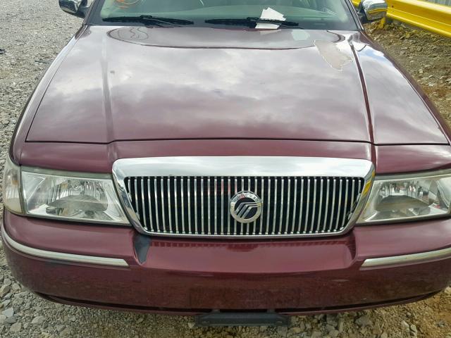 2MEHM75W44X651716 - 2004 MERCURY GRAND MARQ BURGUNDY photo 7