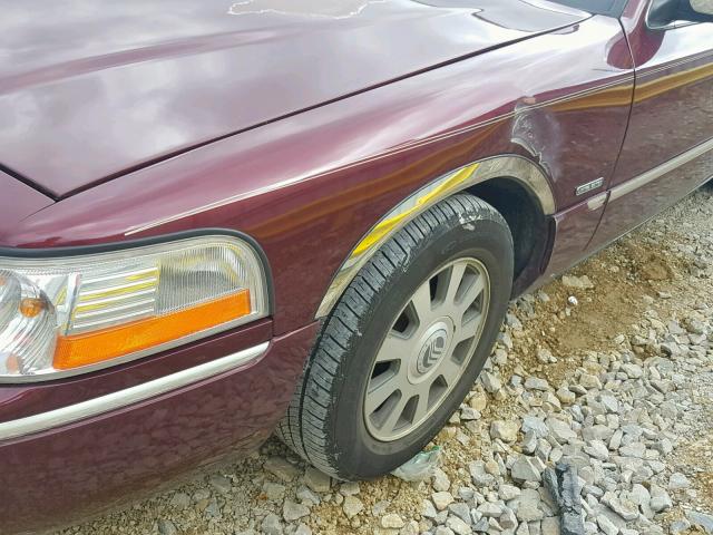 2MEHM75W44X651716 - 2004 MERCURY GRAND MARQ BURGUNDY photo 9