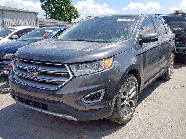 2FMPK3K89GBC42142 - 2016 FORD EDGE TITAN CHARCOAL photo 2