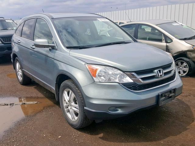 5J6RE4H71BL091812 - 2011 HONDA CR-V EXL GREEN photo 1