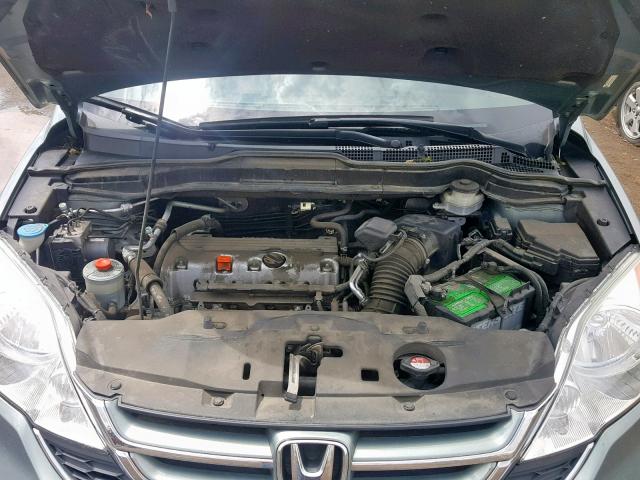 5J6RE4H71BL091812 - 2011 HONDA CR-V EXL GREEN photo 7