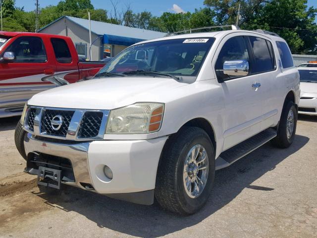 5N1AA08B34N720999 - 2004 NISSAN ARMADA SE WHITE photo 2