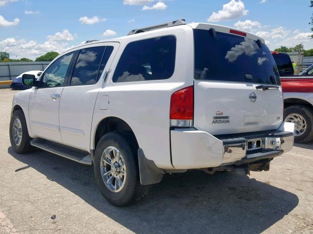 5N1AA08B34N720999 - 2004 NISSAN ARMADA SE WHITE photo 3