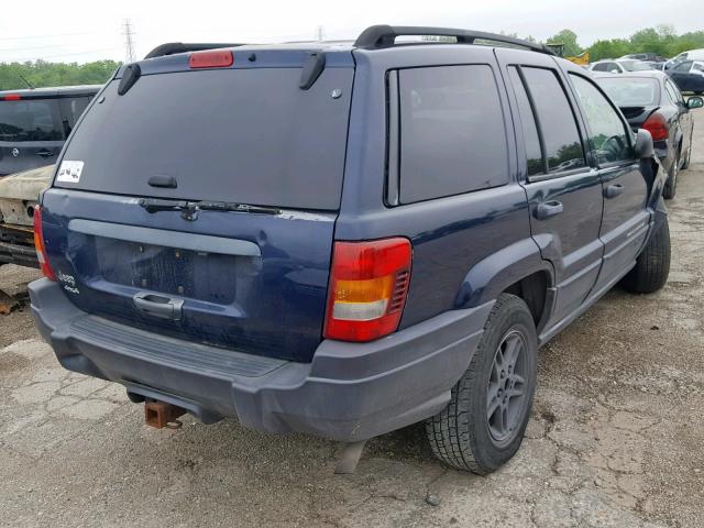 1J4GW48SX4C366394 - 2004 JEEP GRAND CHER BLUE photo 4