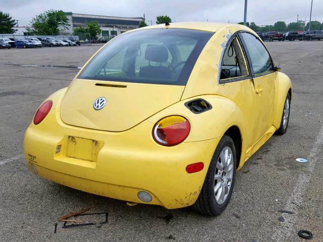 3VWCK31C04M415241 - 2004 VOLKSWAGEN NEW BEETLE ყვითელი ფოტო 4