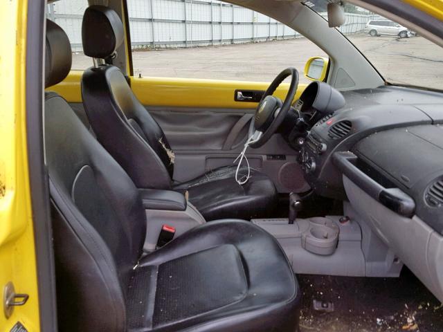 3VWCK31C04M415241 - 2004 VOLKSWAGEN NEW BEETLE ყვითელი ფოტო 5