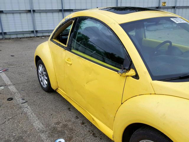 3VWCK31C04M415241 - 2004 VOLKSWAGEN NEW BEETLE ყვითელი ფოტო 9