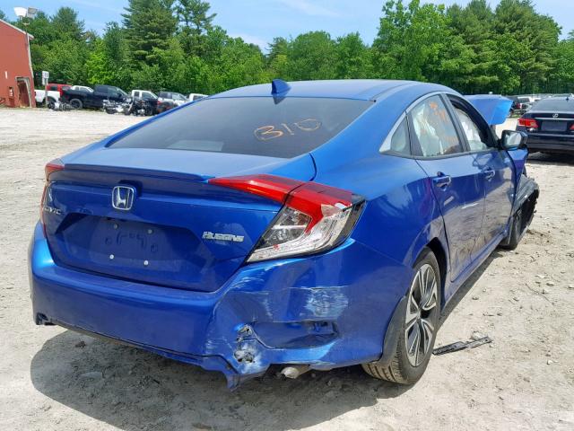 19XFC1F74GE002492 - 2016 HONDA CIVIC EXL BLUE photo 4