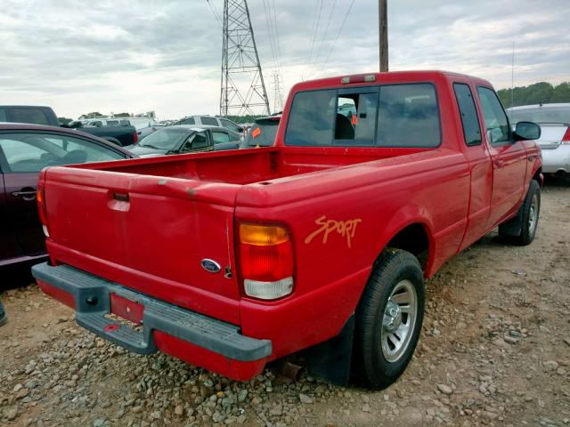 1FTYR14V8XTA81178 - 1999 FORD RANGER SUP RED photo 4