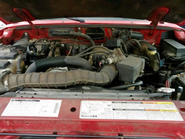 1FTYR14V8XTA81178 - 1999 FORD RANGER SUP RED photo 7