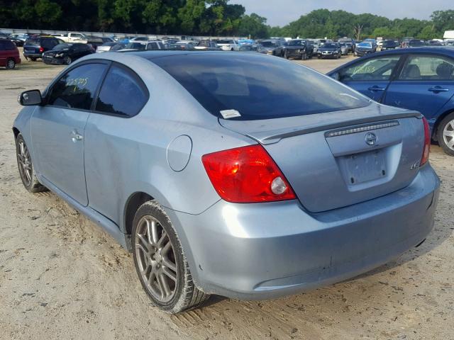 JTKDE177260092757 - 2006 TOYOTA SCION TC BLUE photo 3