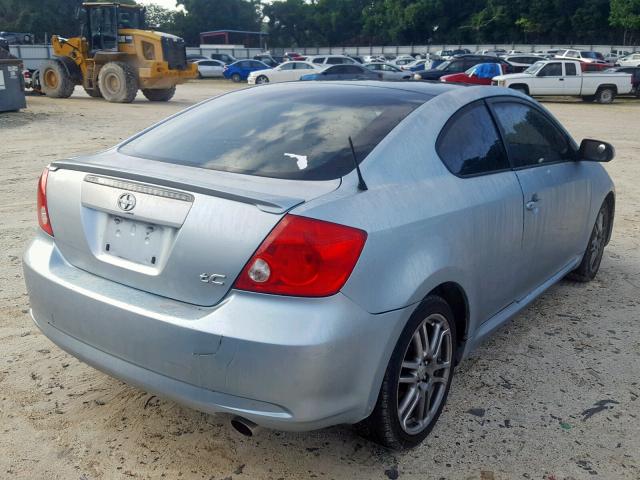 JTKDE177260092757 - 2006 TOYOTA SCION TC BLUE photo 4